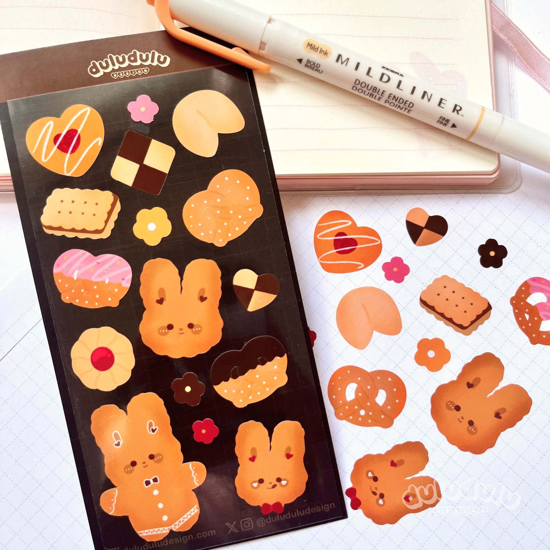 Cookie Bunnies Deco Sticker Sheet - Image 6