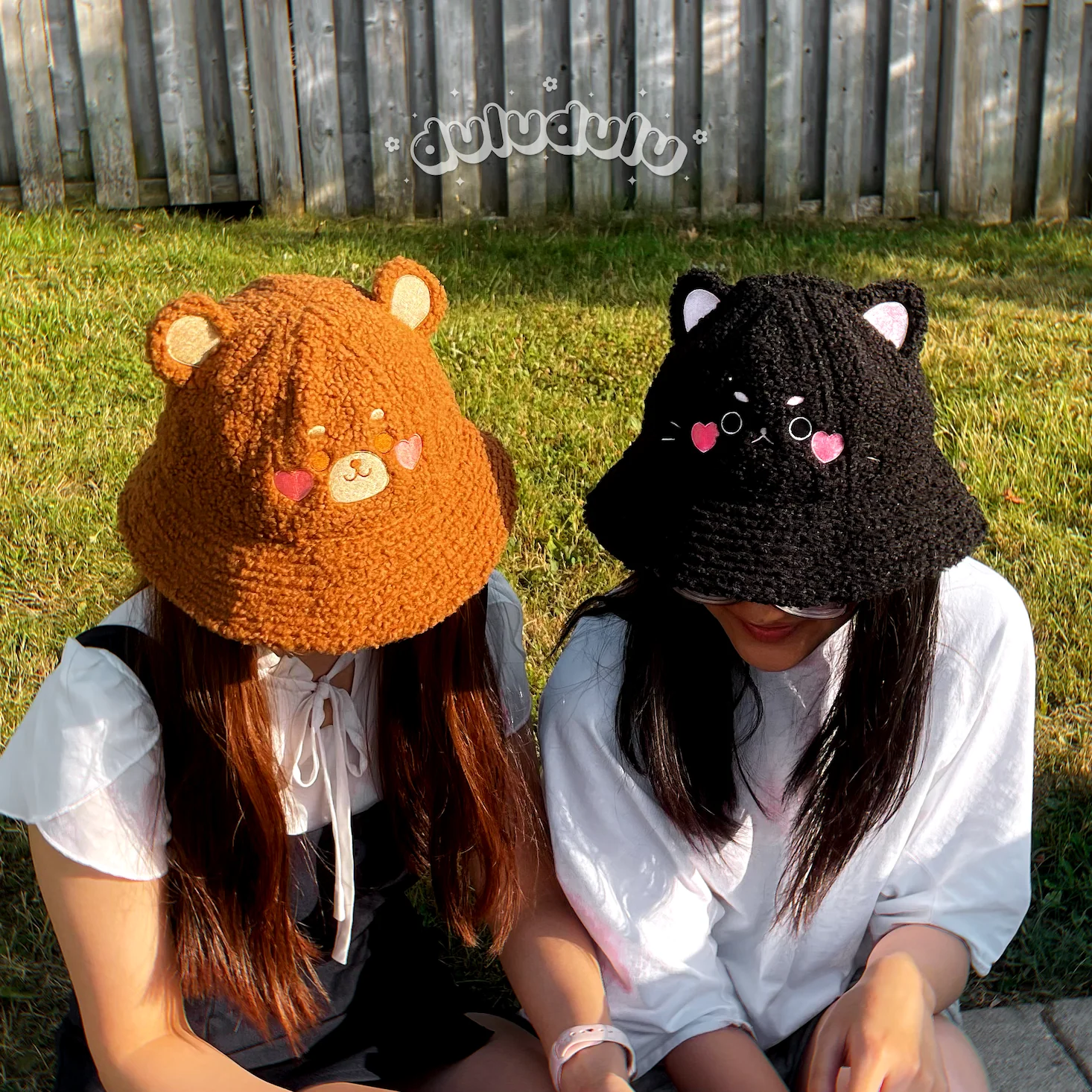 Fluffy Black Cat bucket hat - Image 5