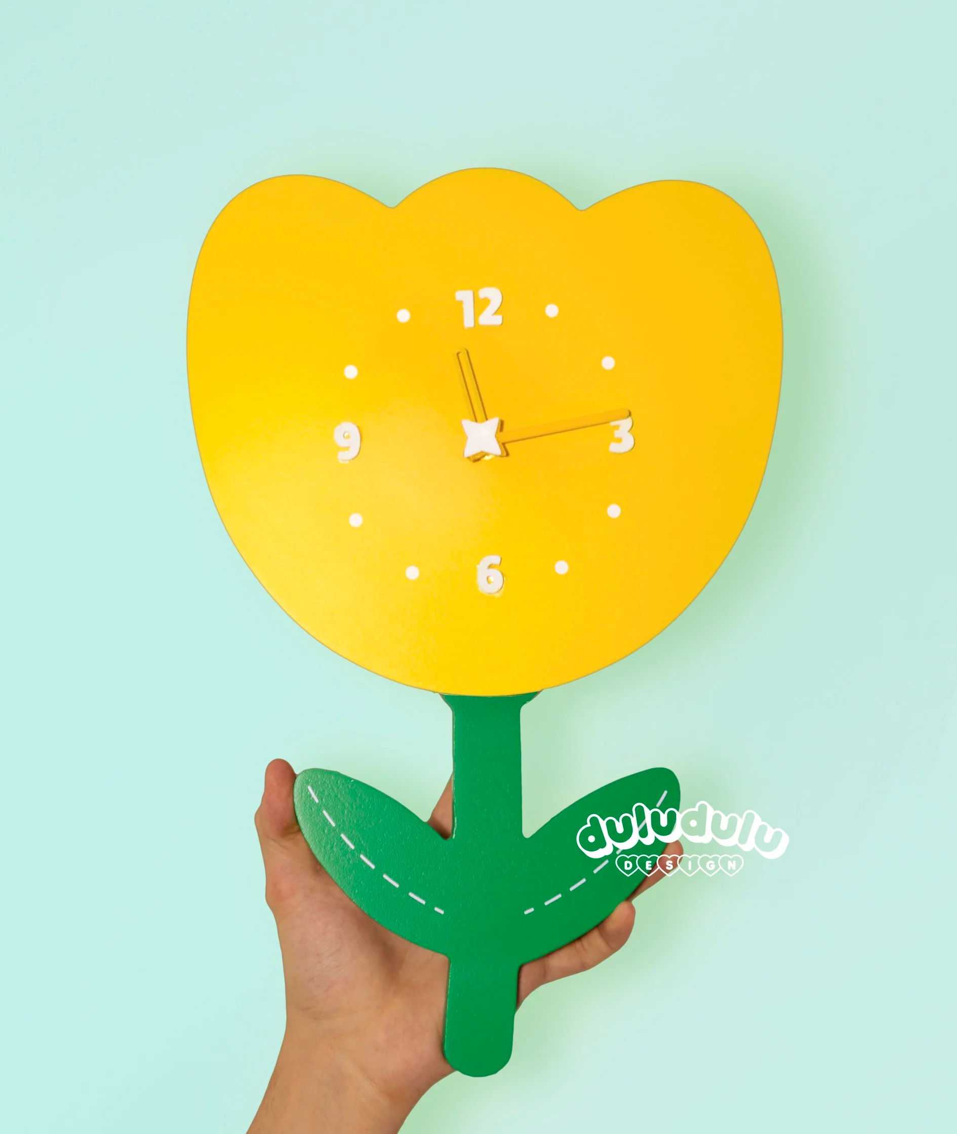 Gold Tulip Clock - Image 3