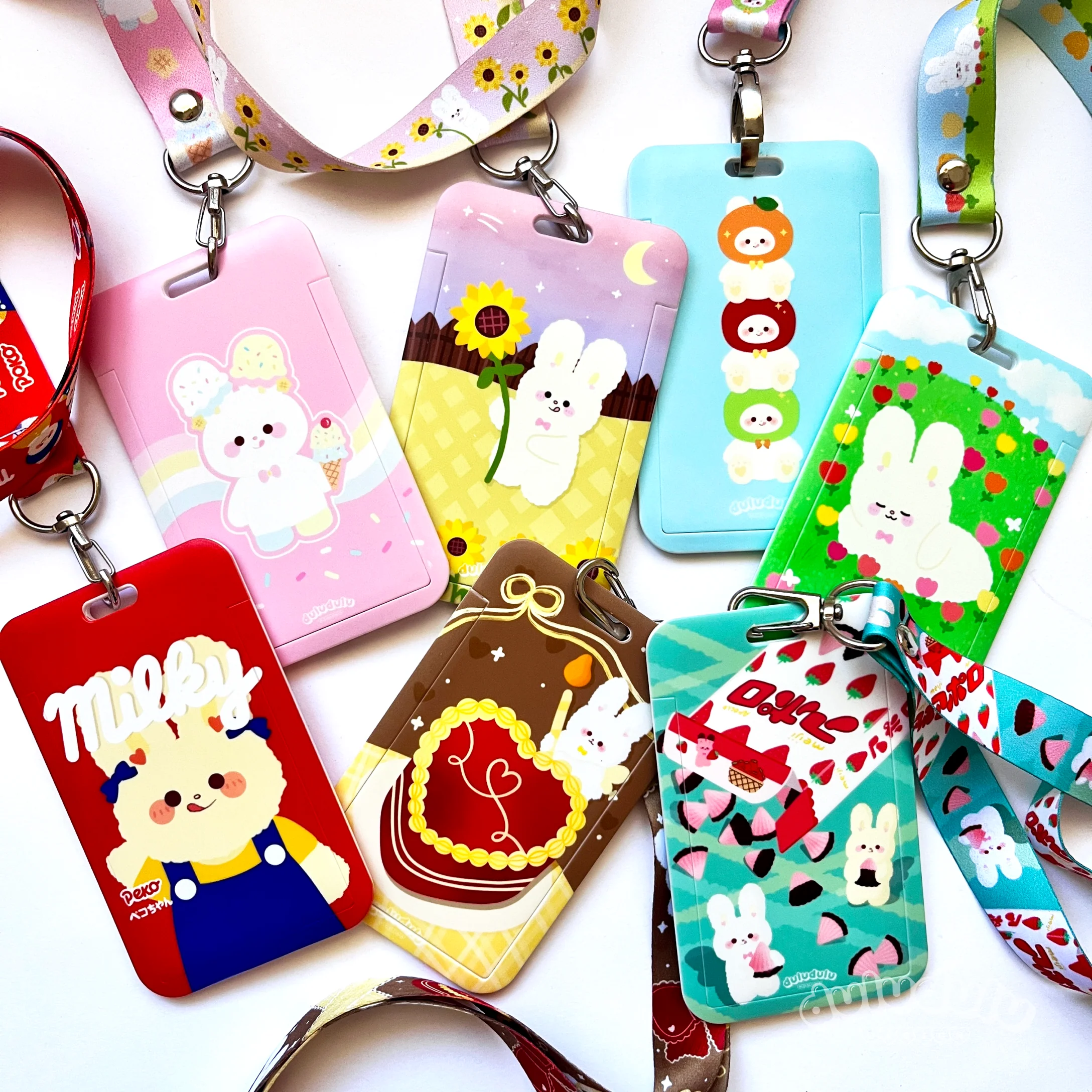 Tulip Field Bunny Cardholder & Lanyard - Image 5