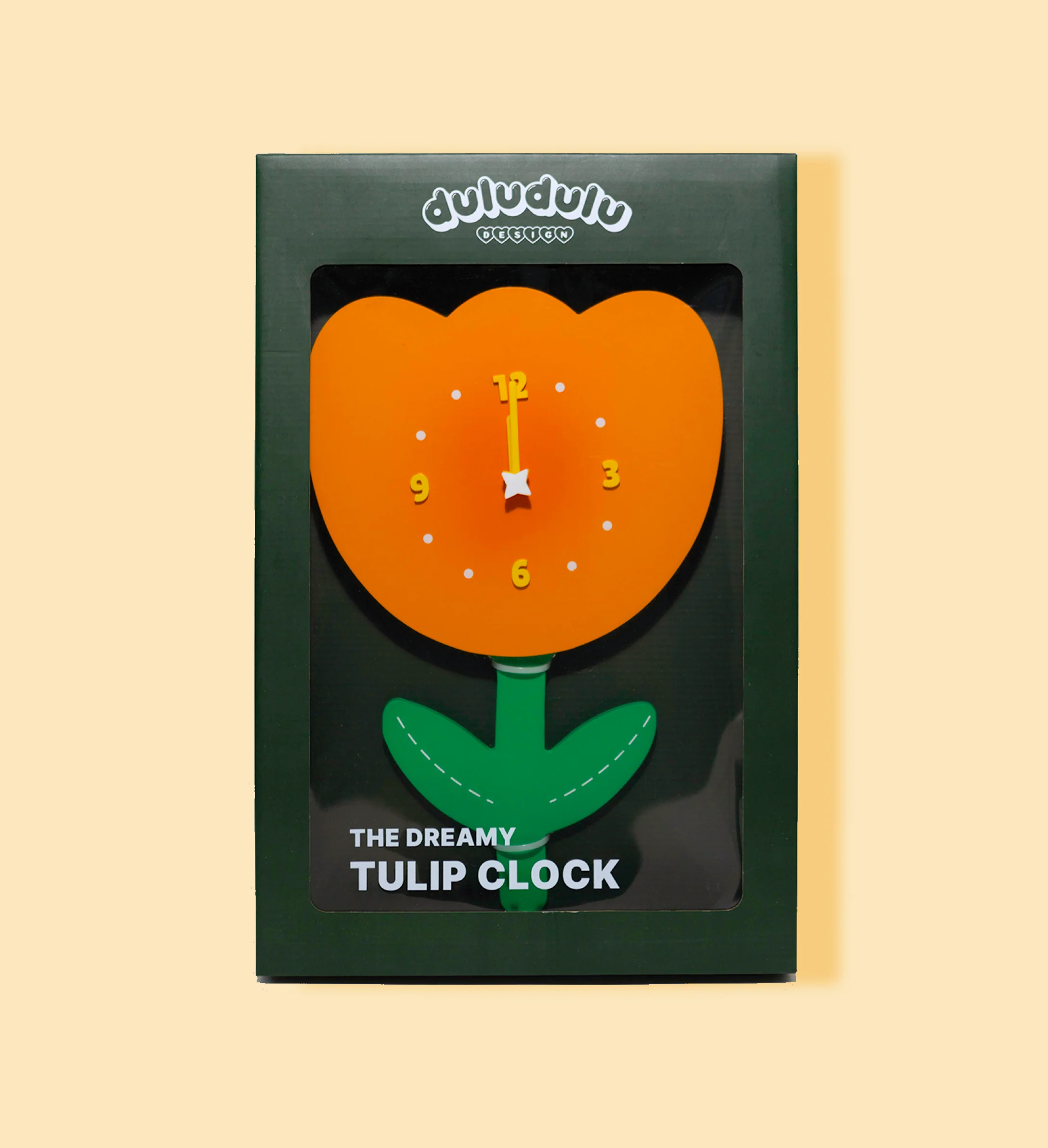 Orange Tulip Clock - Image 3