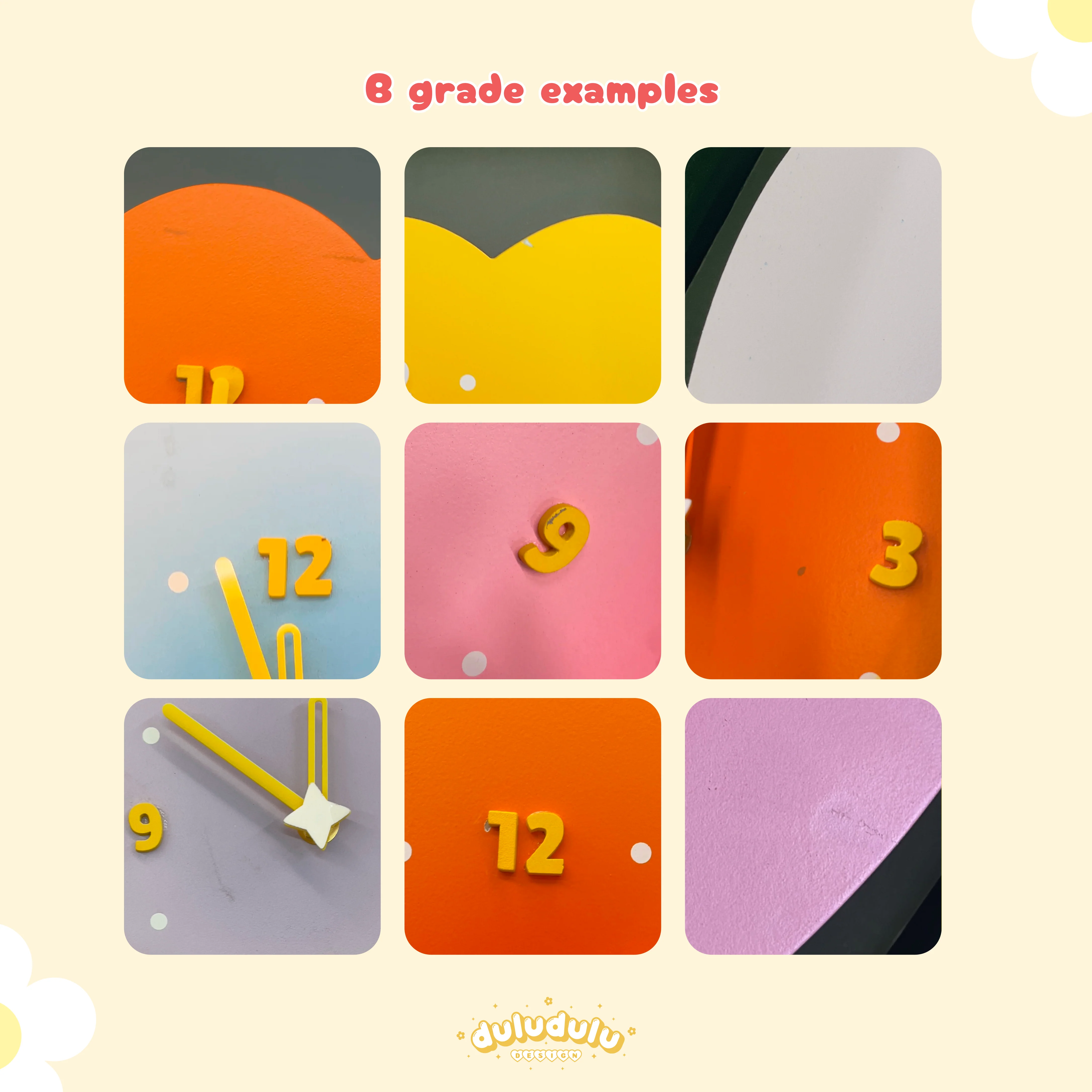 Purple Tulip Clock - Image 6