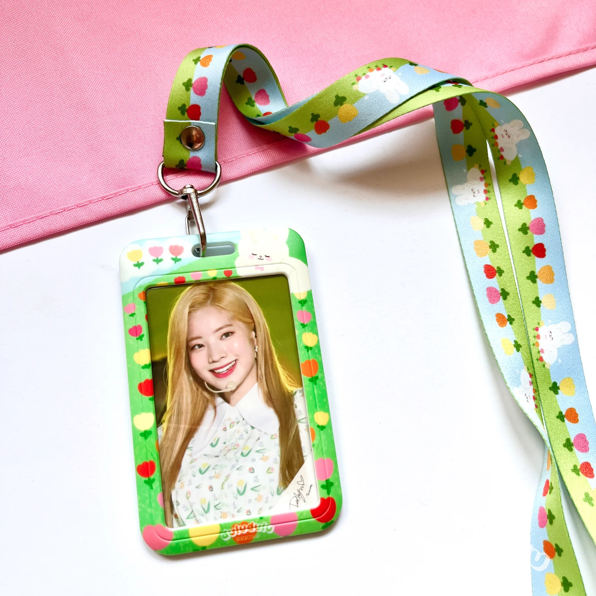 Tulip Field Bunny Cardholder & Lanyard - Image 4